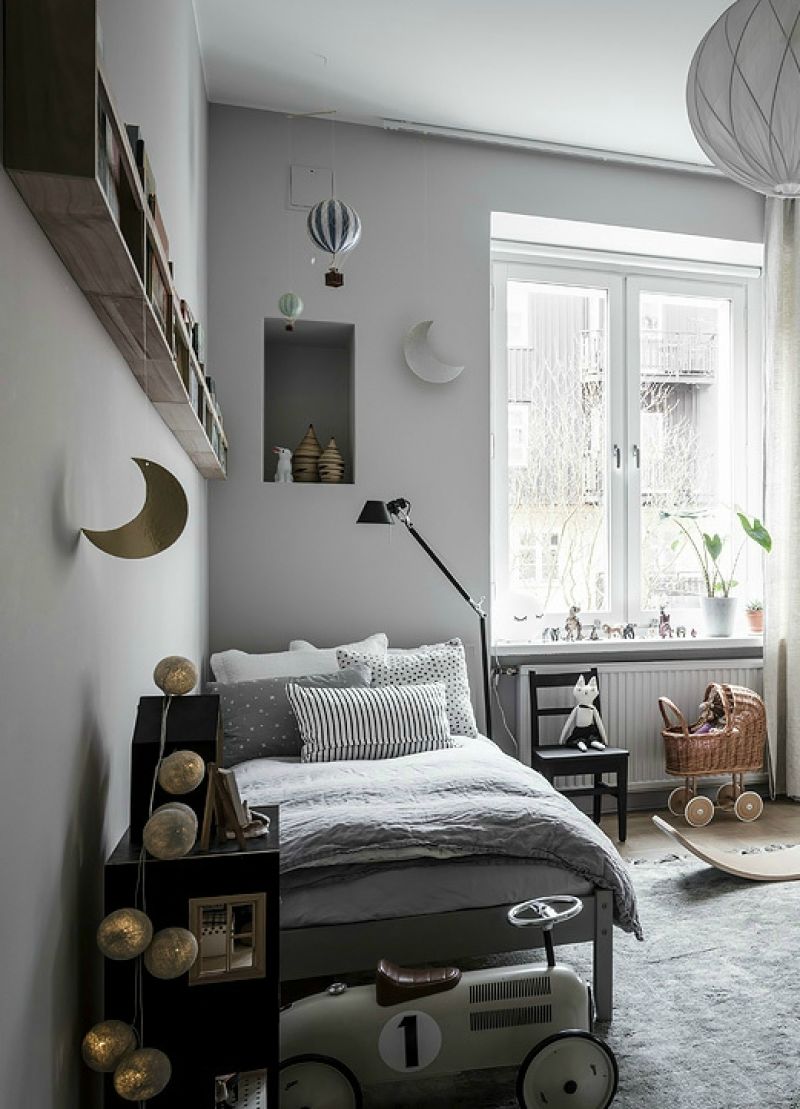 Lastenhuone, joka sopii sekä tytölle että pojalle 